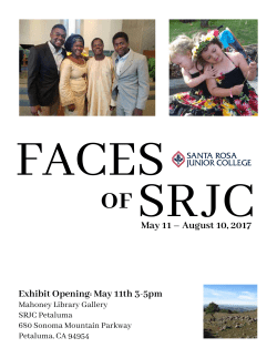 Faces of SRJC - SRJC Libraries
