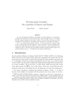 Piercing quasi-rectangles&mdash; On a problem of Danzer and Rogers