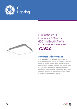 Lumination&trade; LED Luminaire 600mm x 600mm Backlit