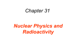 31.1 Nuclear Structure