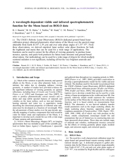 A wavelength‐dependent visible and infrared spectrophotometric