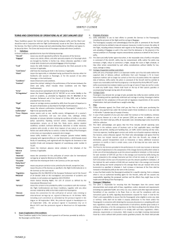 7345469_6 TERMS AND CONDITIONS OF OPERATIONS