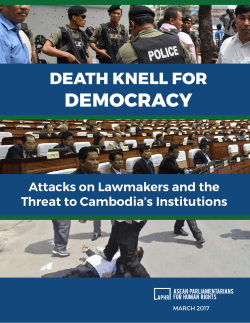 Death Knell for Democracy - ASEAN Parliamentarians for Human