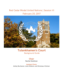 Background Guide - Red Cedar Model United Nations