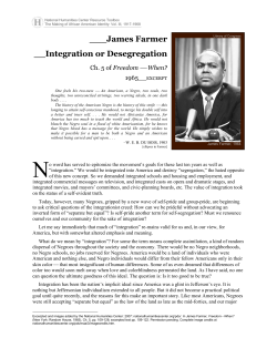 Integration or Desegregation