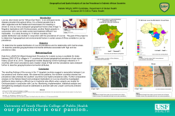 Geographical and Spatial Analysis of Loa loa