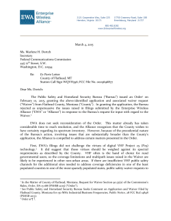 letter of clarification - Enterprise Wireless Alliance