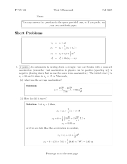Homework 3 Solutions