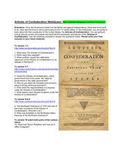 Articles of Confederation WebQuest: https://tabbara.wikispaces.com