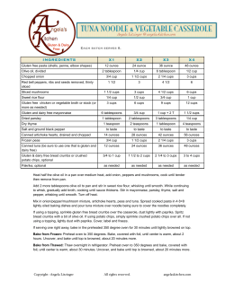 Printer friendly recipe card for large batches of