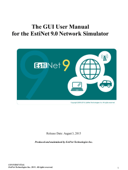 The GUI User Manual for the EstiNet 9.0 Network Simulator