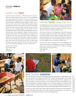 making food work for you. good 2 go taco real school gardens