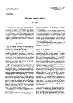 Towards clearer writing - European Respiratory Journal