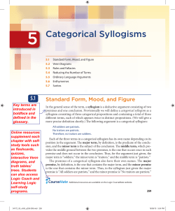 5 Categorical Syllogisms