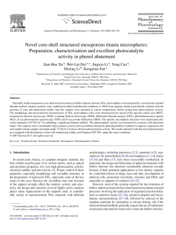 Novel core-shell structured mesoporous titania microspheres
