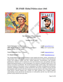 1st term Syllabus - Western History Department