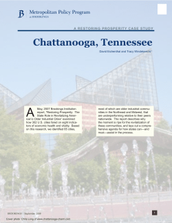 Chattanooga, Tennessee - Brookings Institution