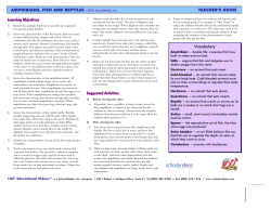 AMPHIBIANS, FISH AND REPTILES ©2003 SchoolMedia, Inc