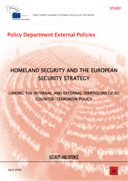 Homeland Security and the European Security Strategy