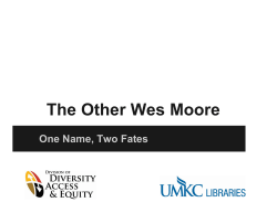 The Other Wes Moore