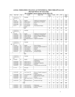 BA-ENGLISH syllabus