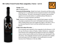 90+ Cellars French Fusion Red, Languedoc, France &ndash; Lot 21 Vintage