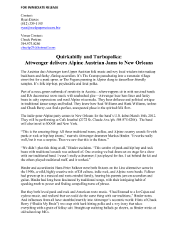 Attwenger delivers Alpine Austrian Jams to New Orleans