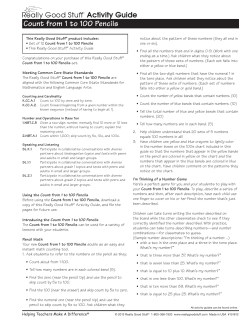 Count from 1 to 100 Pencils