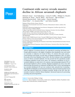Continent-wide survey reveals massive decline in African