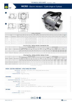 MICRO - Electric vibrators
