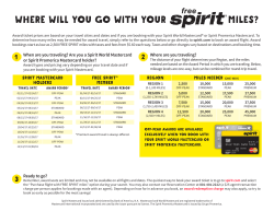 MILES? WHERE WILL YOU GO WITH YOUR