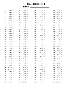 Times Tables Challenge