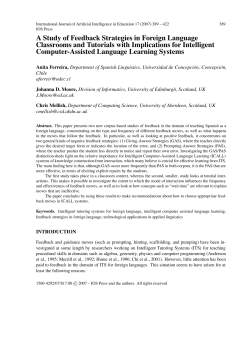 A Study of Feedback Strategies in Foreign Language Classrooms