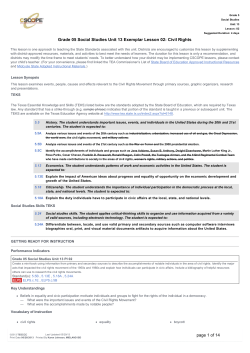 Grade 05 Social Studies Unit 13 Exemplar Lesson 02