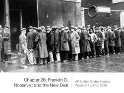 Chapter 26- FDR and the New Deal