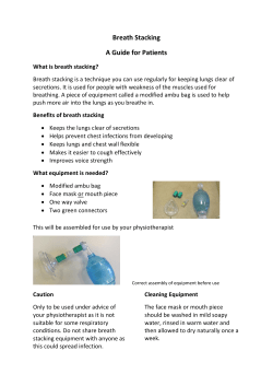 Patient Guide to Breath Stacking