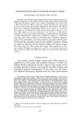 Does Movie Violence Increase Violent Crime?