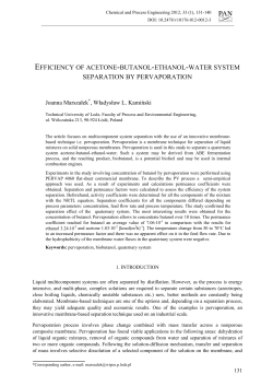 efficiency of acetone-butanol-ethanol