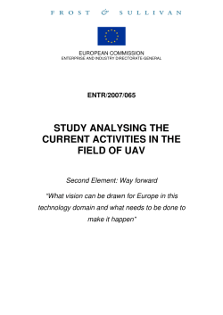 study analysing the current activities in the field of uav
