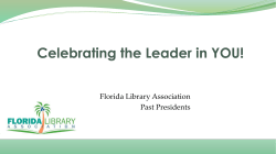 FLA Past Presidents - Florida Library Association