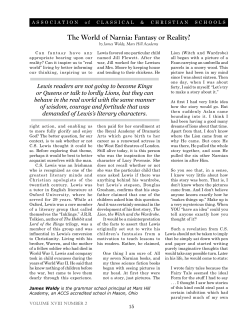 The World of Narnia: Fantasy or Reality?