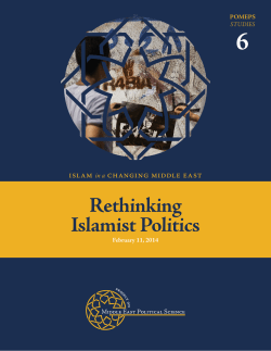 Rethinking Islamist Politics