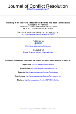 Journal of Conflict Resolution