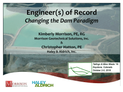 Engineer(s) of Record