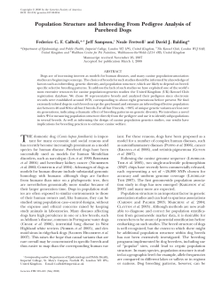 Population Structure and Inbreeding From Pedigree