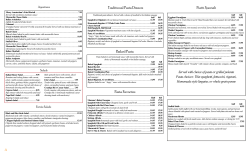 Traditional Pasta Dinners Baked Pasta Pasta