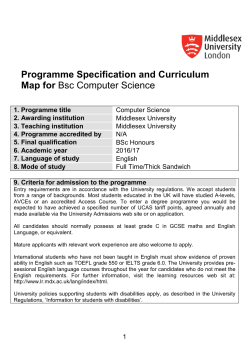 Computer Science BSc - Middlesex University