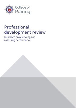 PDR - College of Policing