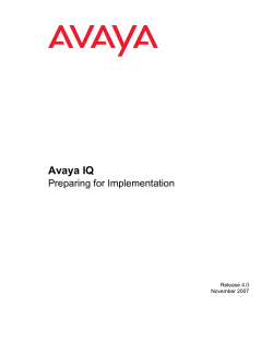Avaya IQ - Avaya Support