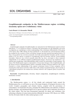 Geophilomorph centipedes in the Mediterranean region: revisiting